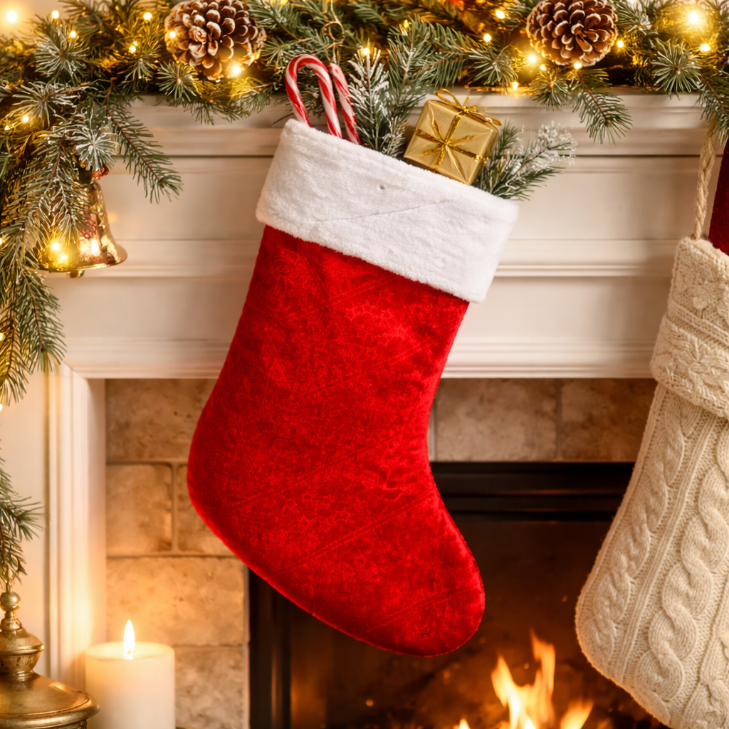 SANTA CLAUS  SOCK (1 PC)