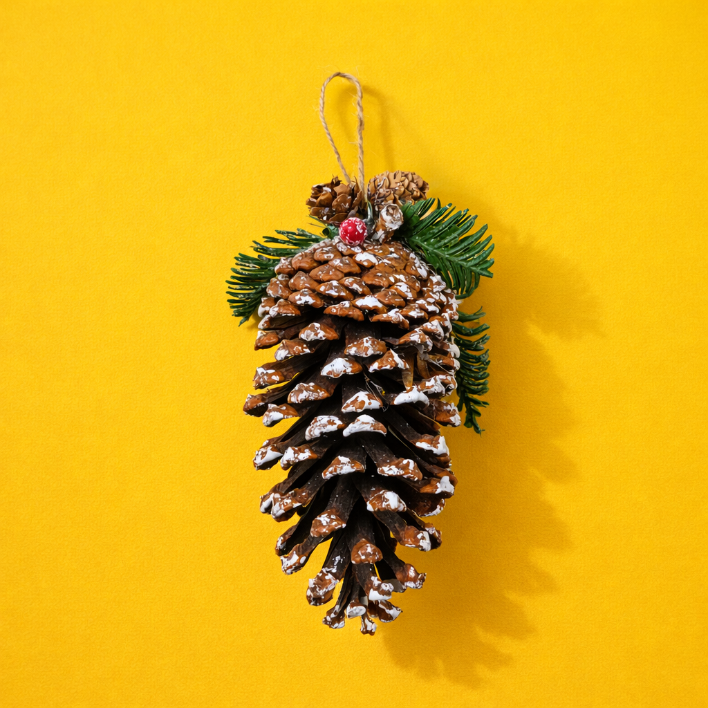 CHRISTMAS  HANGING PINE  CONE (1 PC)