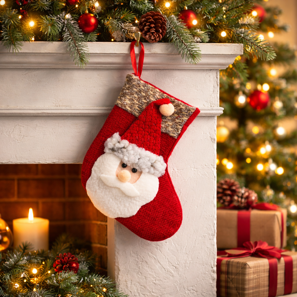 SANTA CLAUS  SOCK (1 PC)