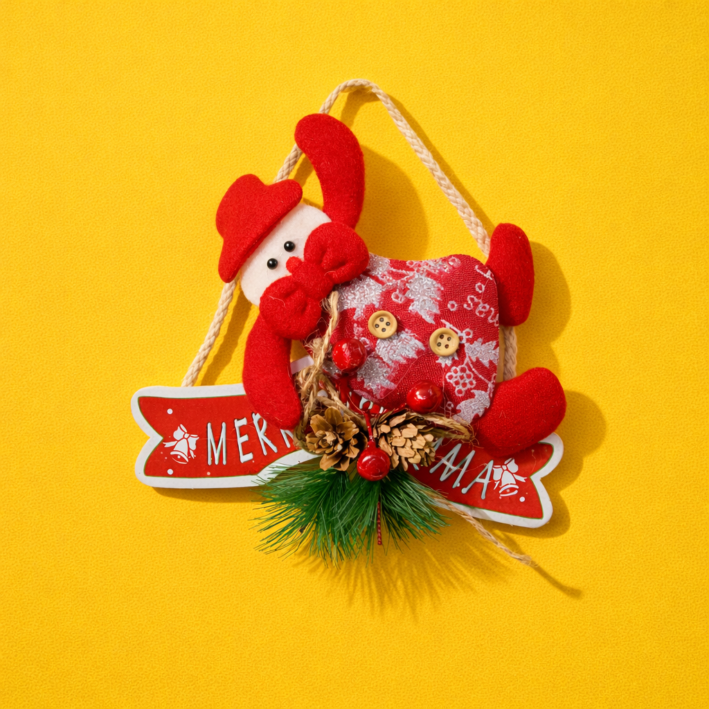 SANTA CLAUS  HANGING  SNOWMAN (1 PC)