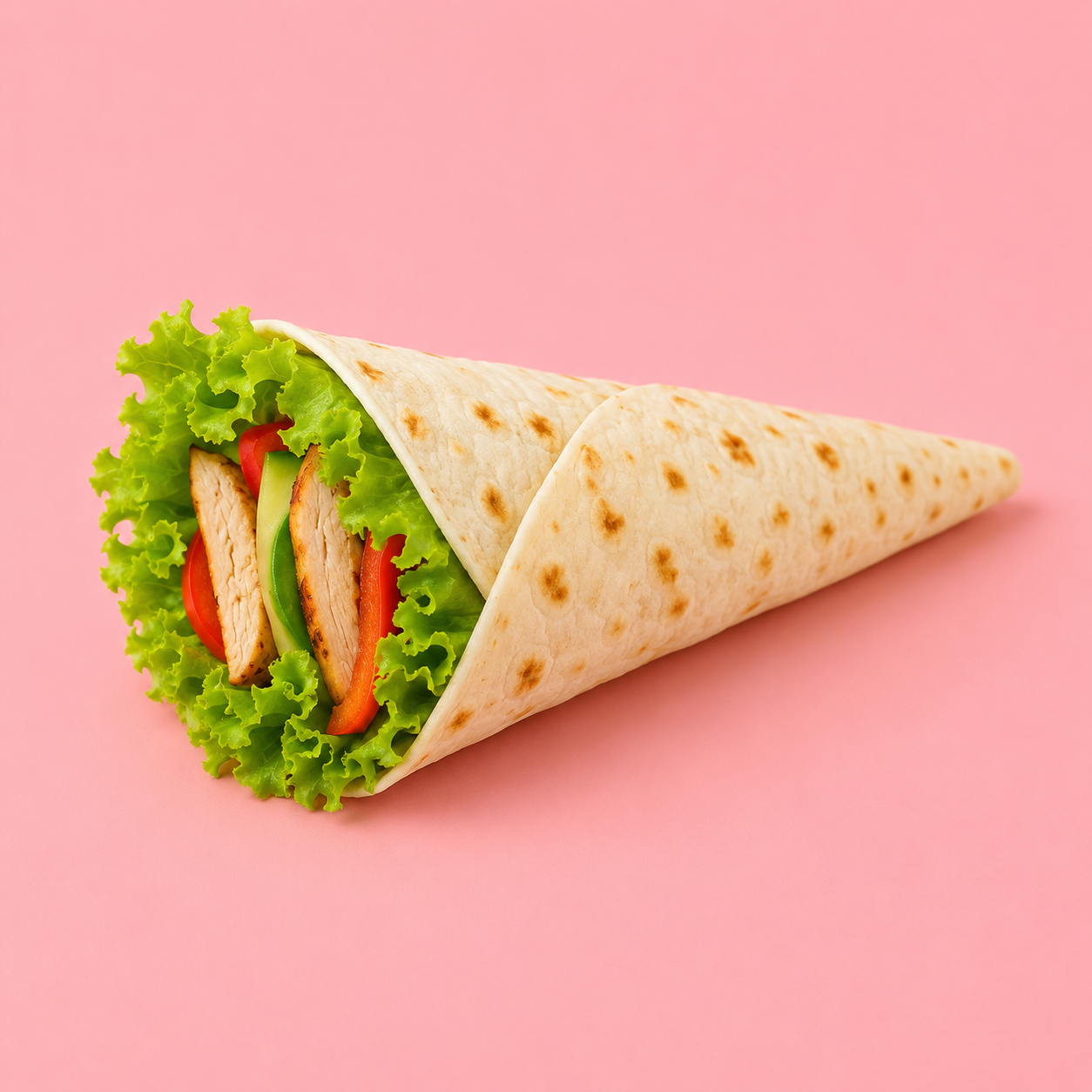 ARTIFICIAL FOOD DUMMY WRAP ROLL CONE SHAPE (1 PC) 13597 2074-3