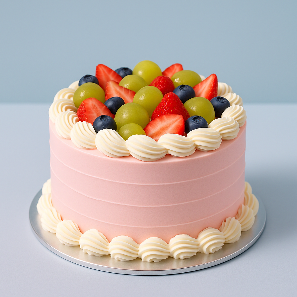 Pink Frosted  Fruit Crown (25490)