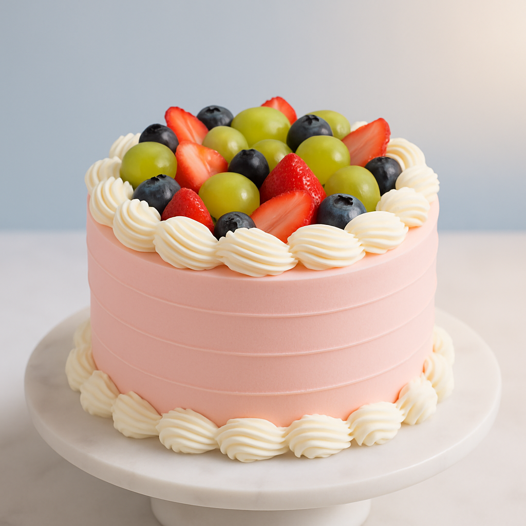 Pink Frosted  Fruit Crown (25490)