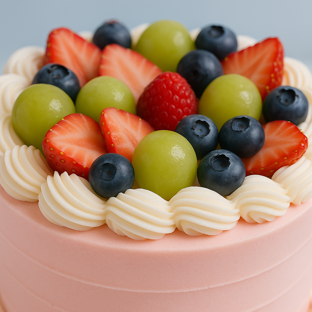 Pink Frosted  Fruit Crown (25490)