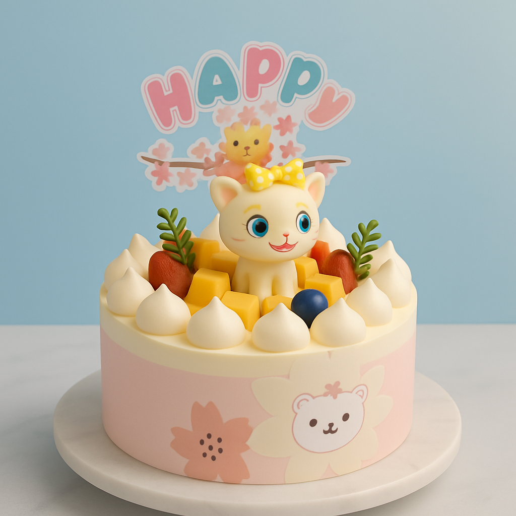 Yellow Bow Kitty Happy Celebration (25043)