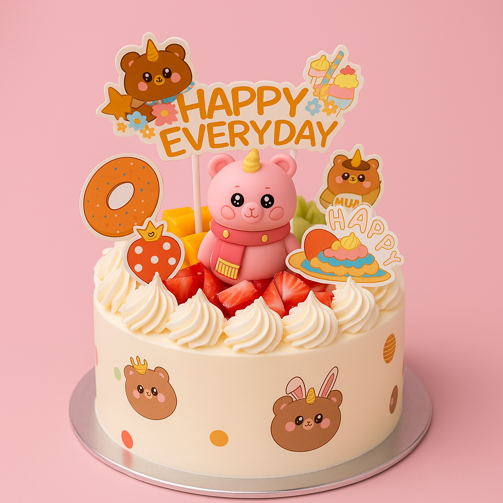 Pink Bear Unicorn Everyday Celebration (25310)