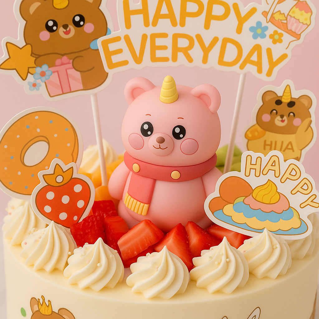 Pink Bear Unicorn Everyday Celebration (25310)