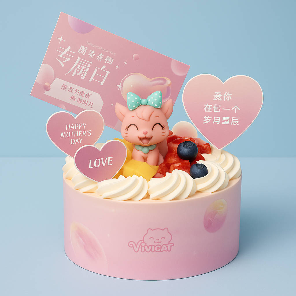 Pink Kitty Mother’s Day Love (25320)