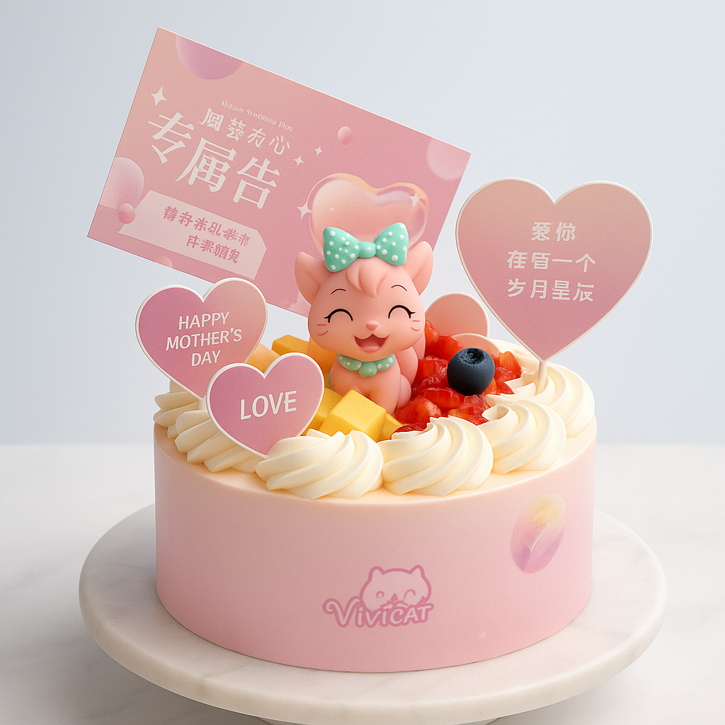 Pink Kitty Mother’s Day Love (25320)