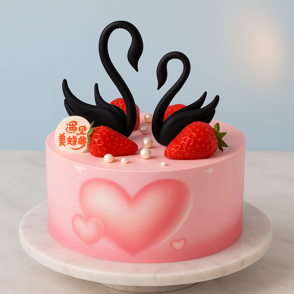 Pink Romance Swan (25346)