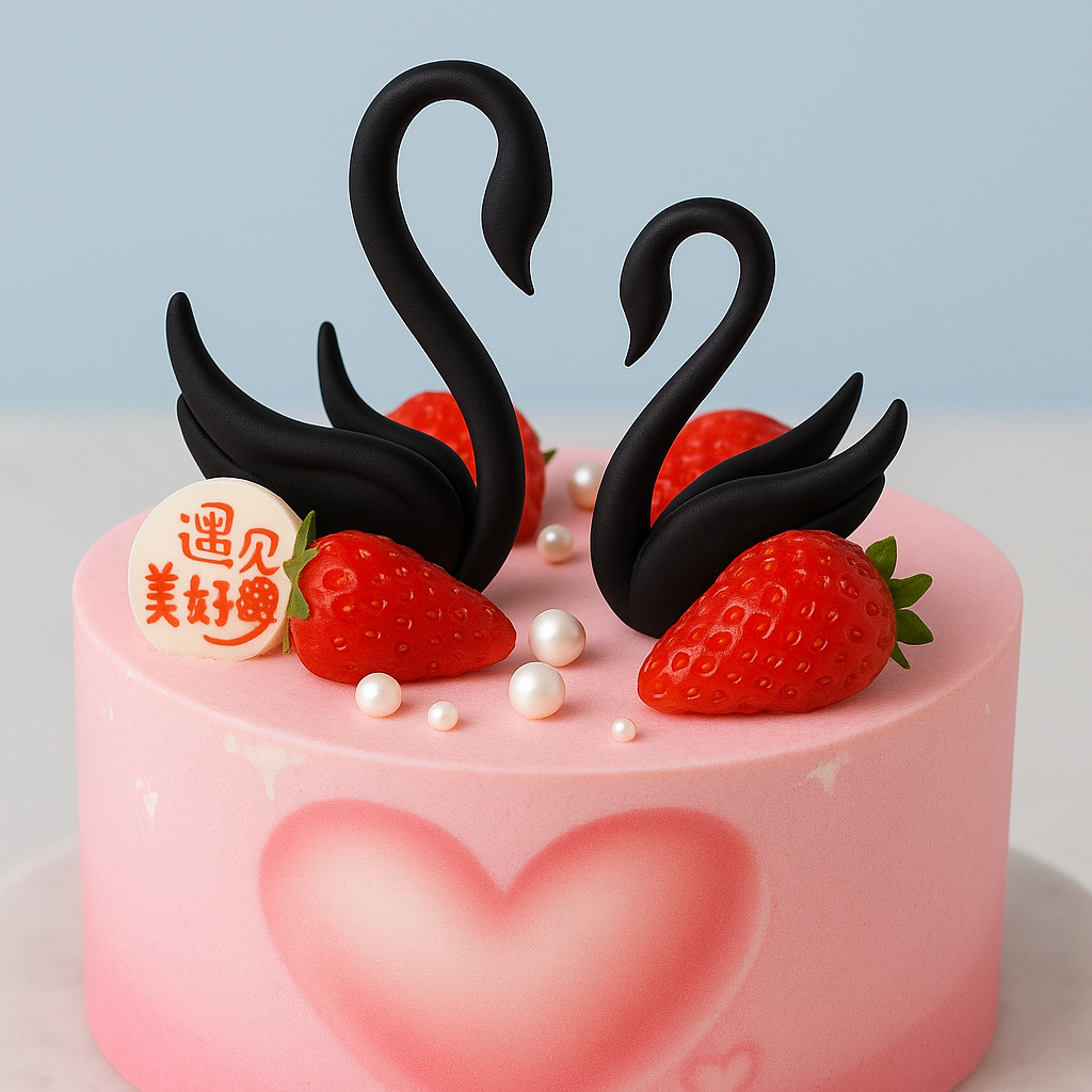 Pink Romance Swan (25346)