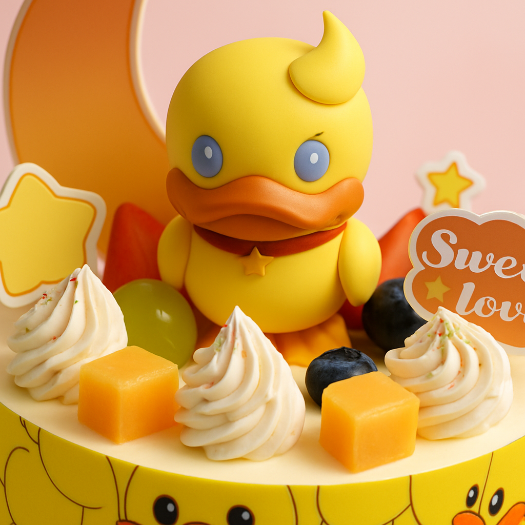 Cute Yellow Duck Sweet Love (25289)