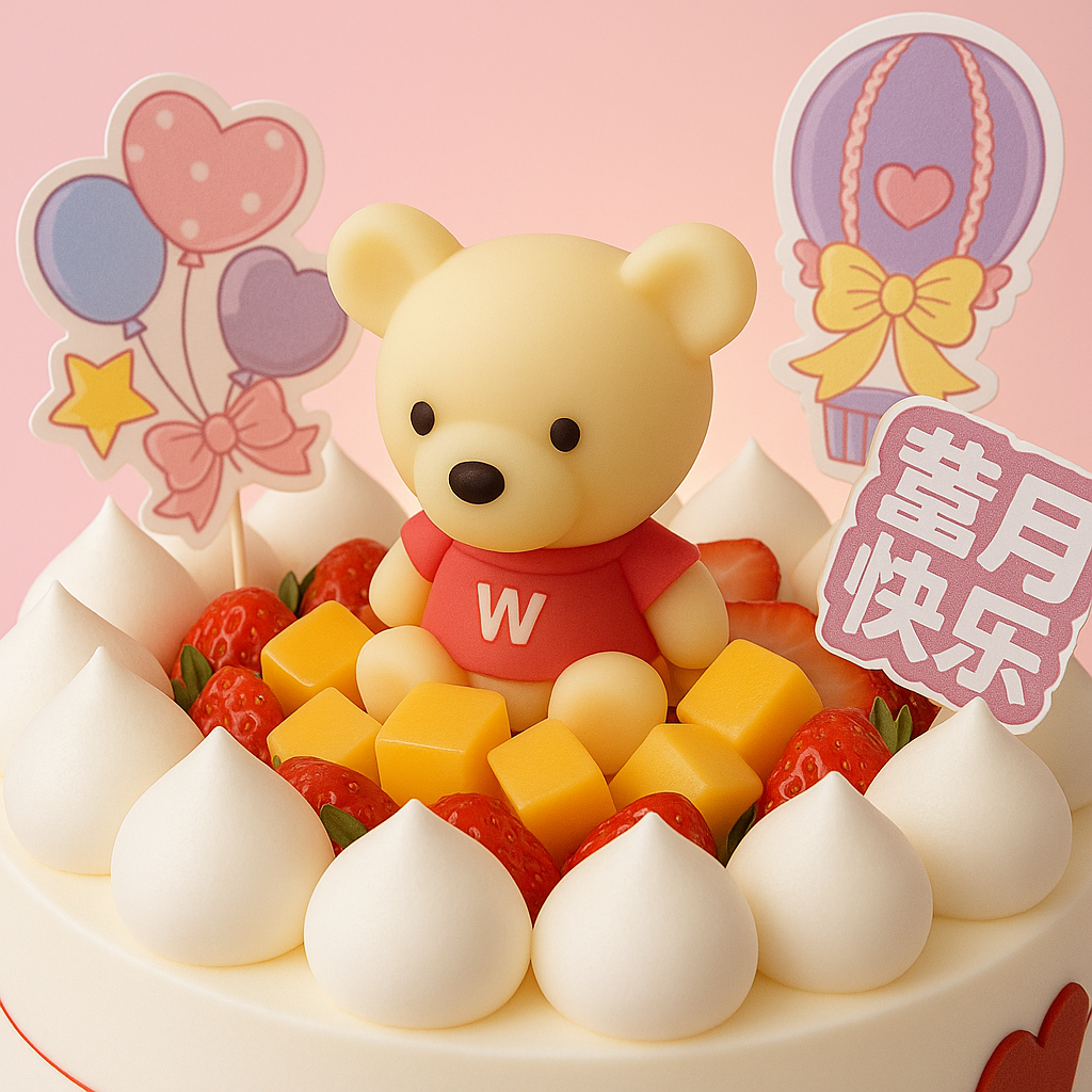 Cute Teddy Celebration (25325)