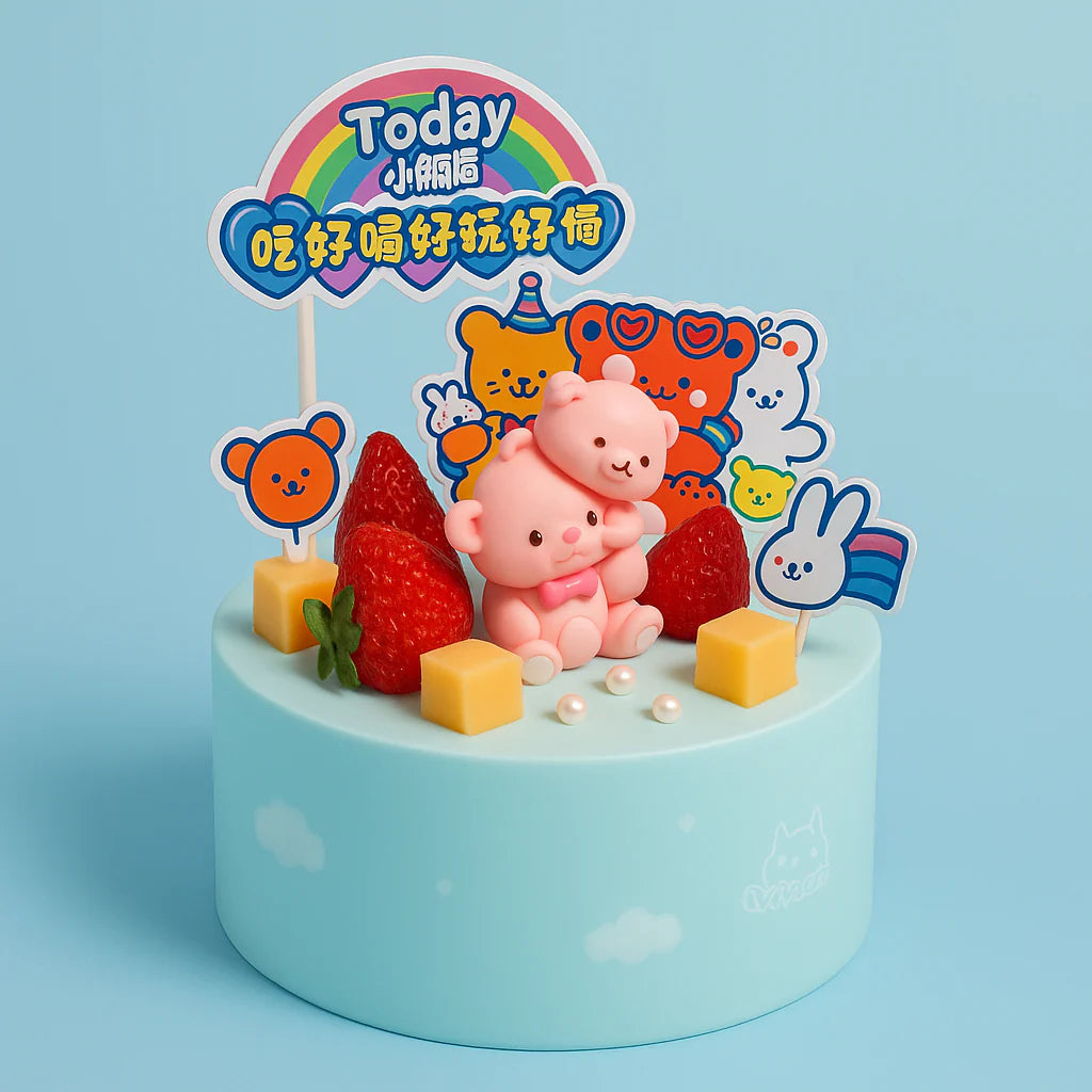 TWIN BEAR  RAINBOW FUN