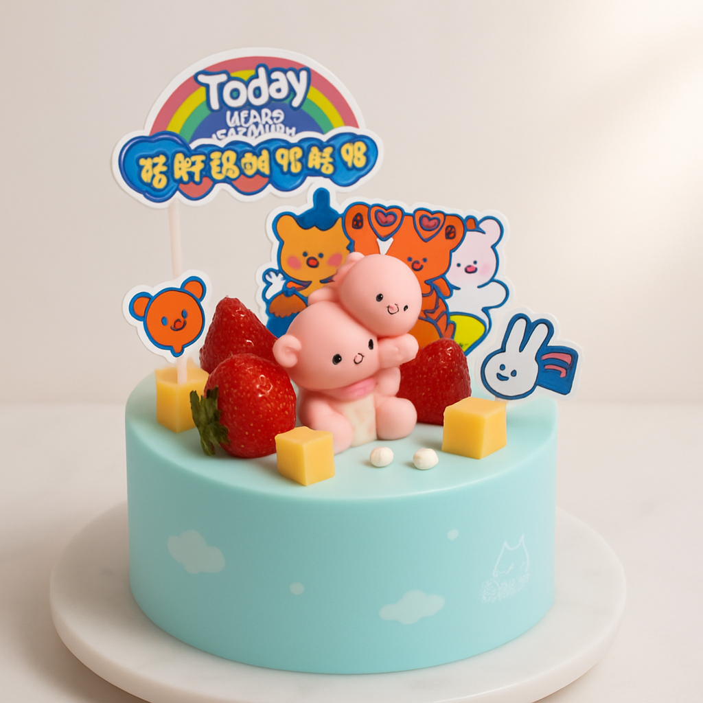 Twin Bear Rainbow Fun