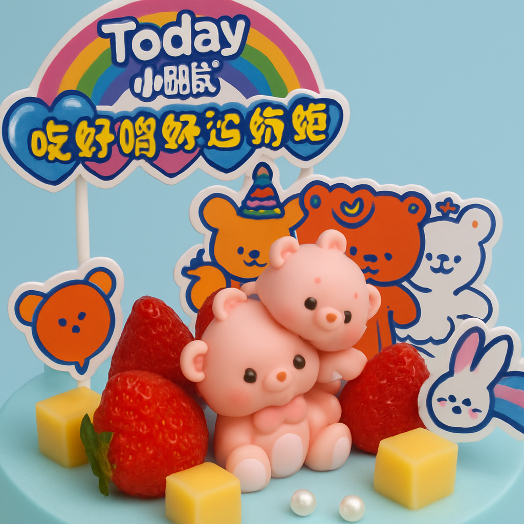 Twin Bear Rainbow Fun