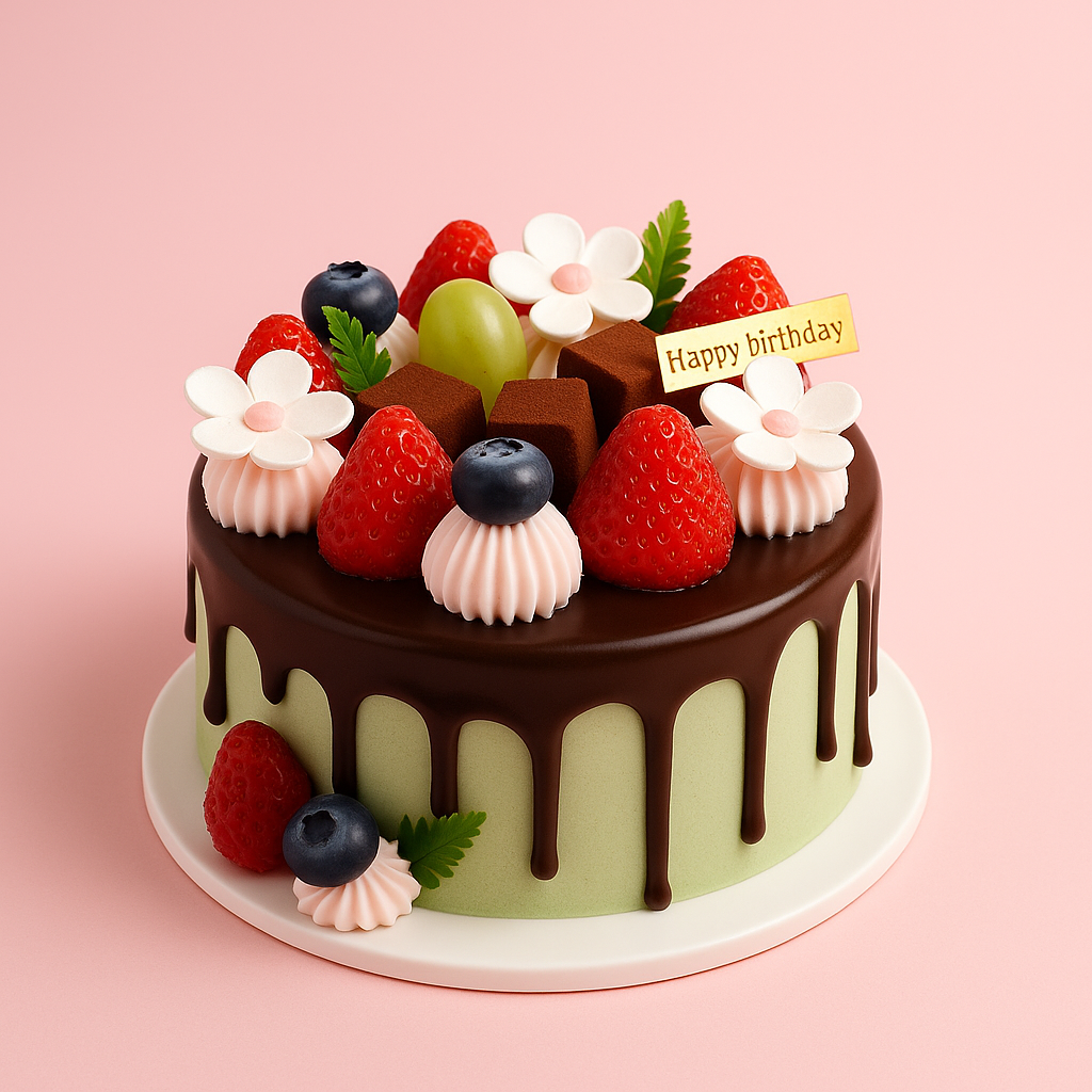 Chocolate Drip Fruit Bloom (25222)