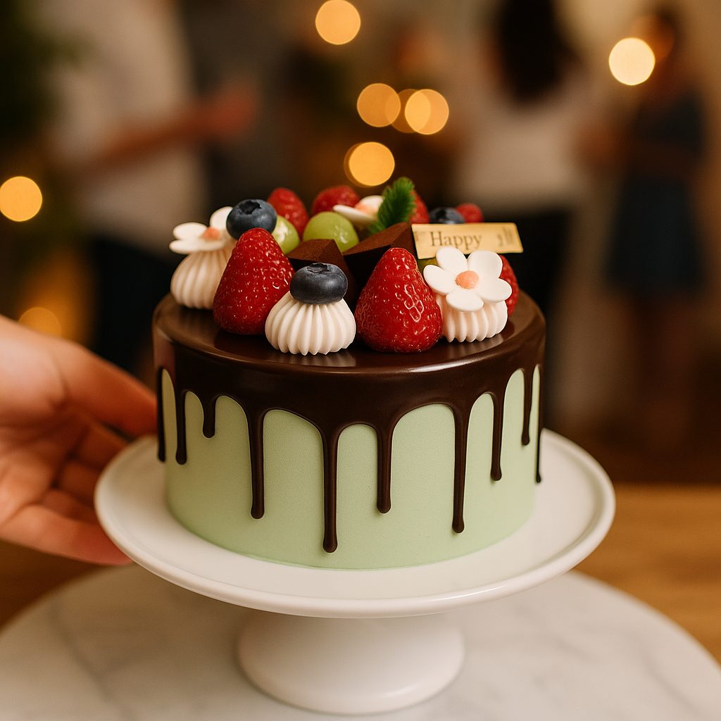 Chocolate Drip Fruit Bloom (25222)