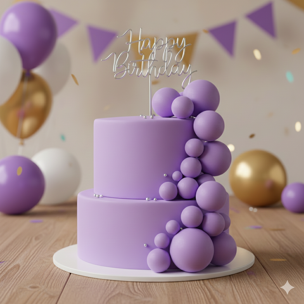 CAKE DECORATION  OR FAUX BALL  PREMIUM DARK  PURPLE (PACKET  OF 20 PCS)