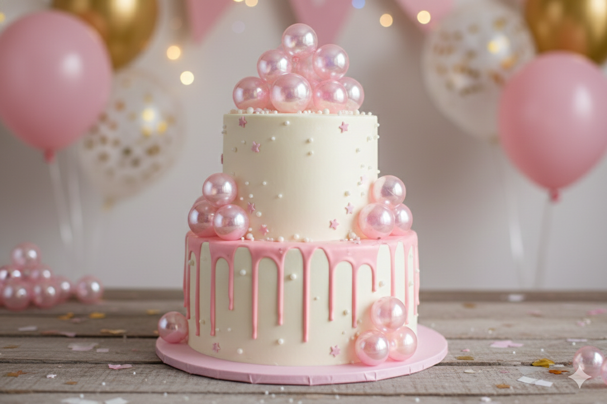 CAKE DECORATION  OR FAUX BALL  CRYSTAL LIGHT PINK  COLOR (12 PCS OF  SAME COLOR IN  PACKET)