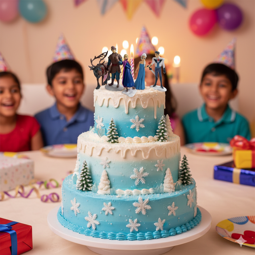 CAKE TOY DISNEY  FROZEN SET OF 6  PCS