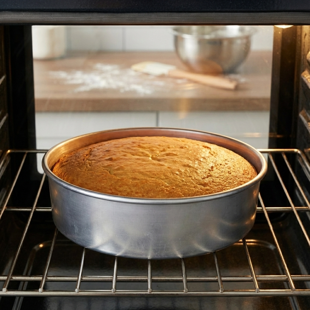 STAINLES STEEL  ROUND SHAPE  LOOSE BOTTOM  CAKE MOULD  8*2  INCH (1 PC)