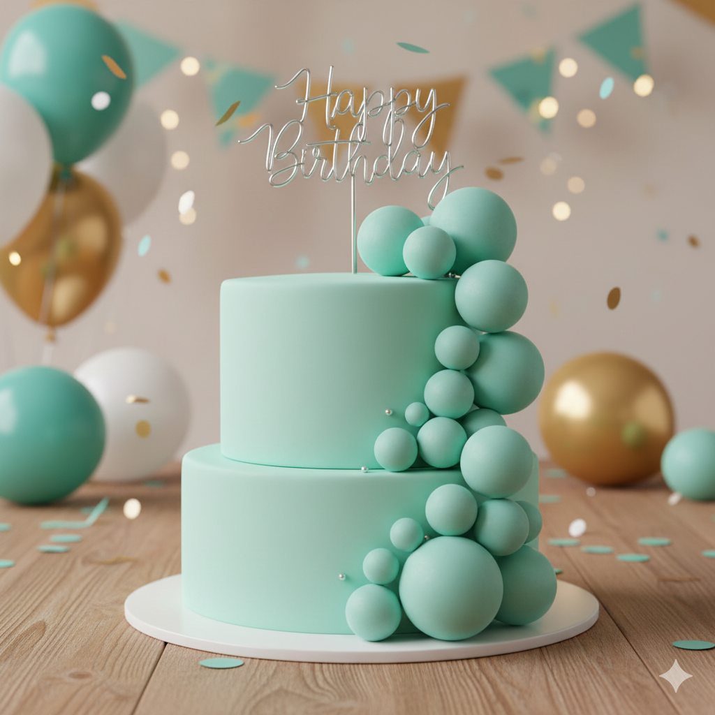 CAKE DECORATION  OR FAUX BALL  PREMIUM BLUE  (PACKET OF 20 PCS)