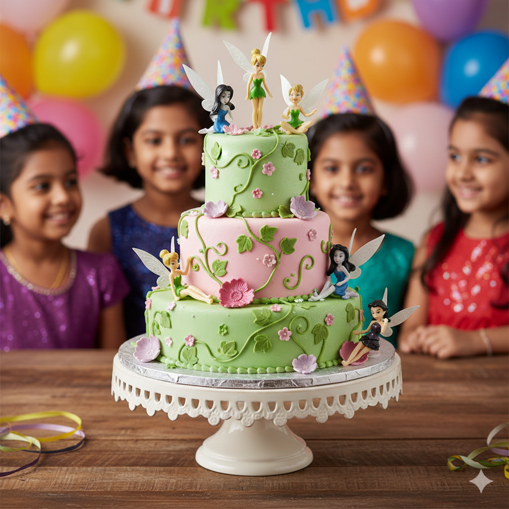 CAKE TOY  TINKERBELL FAIRY  TALE SET OF 6 PCS