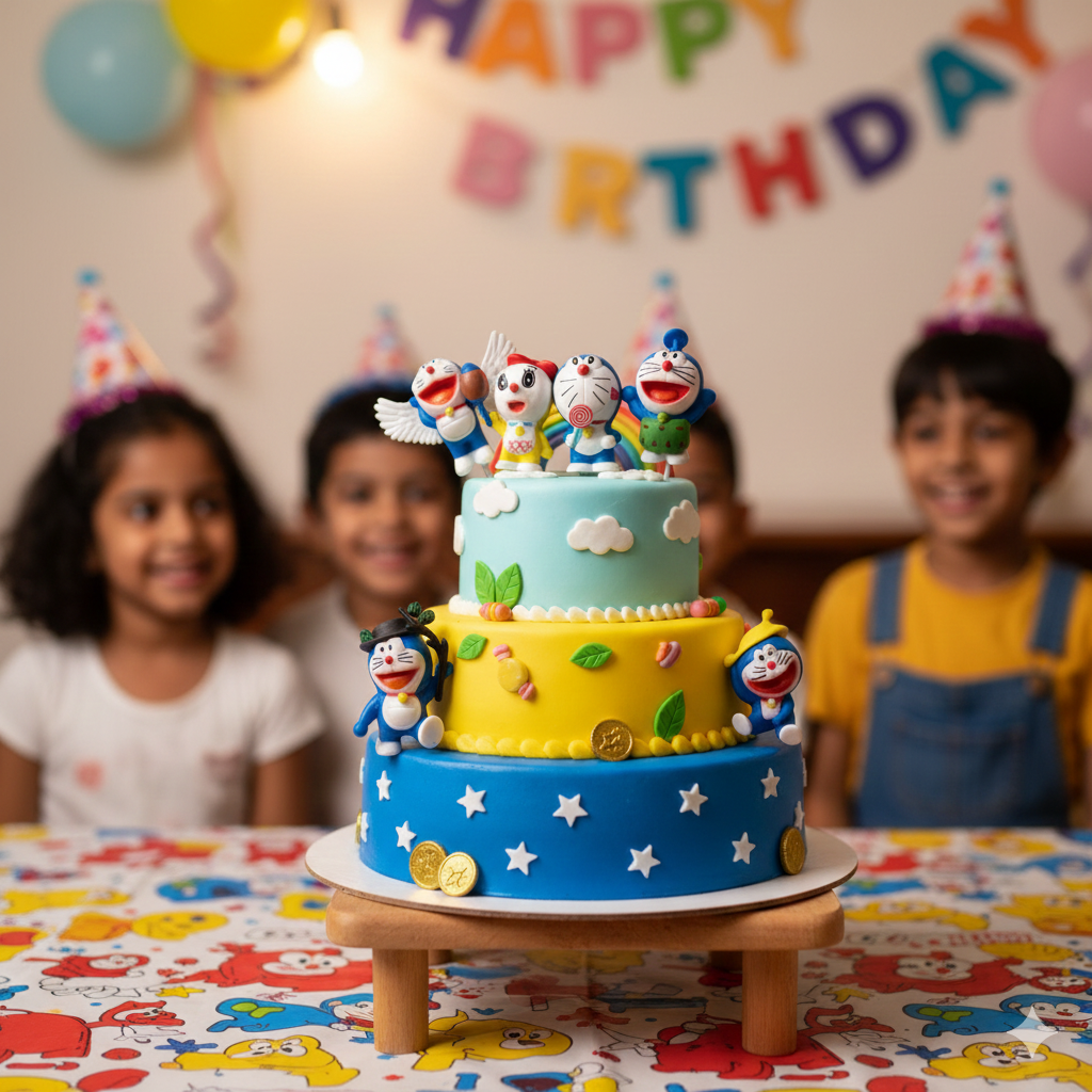 CAKE TOY  DOREMON SET OF 6  PCS