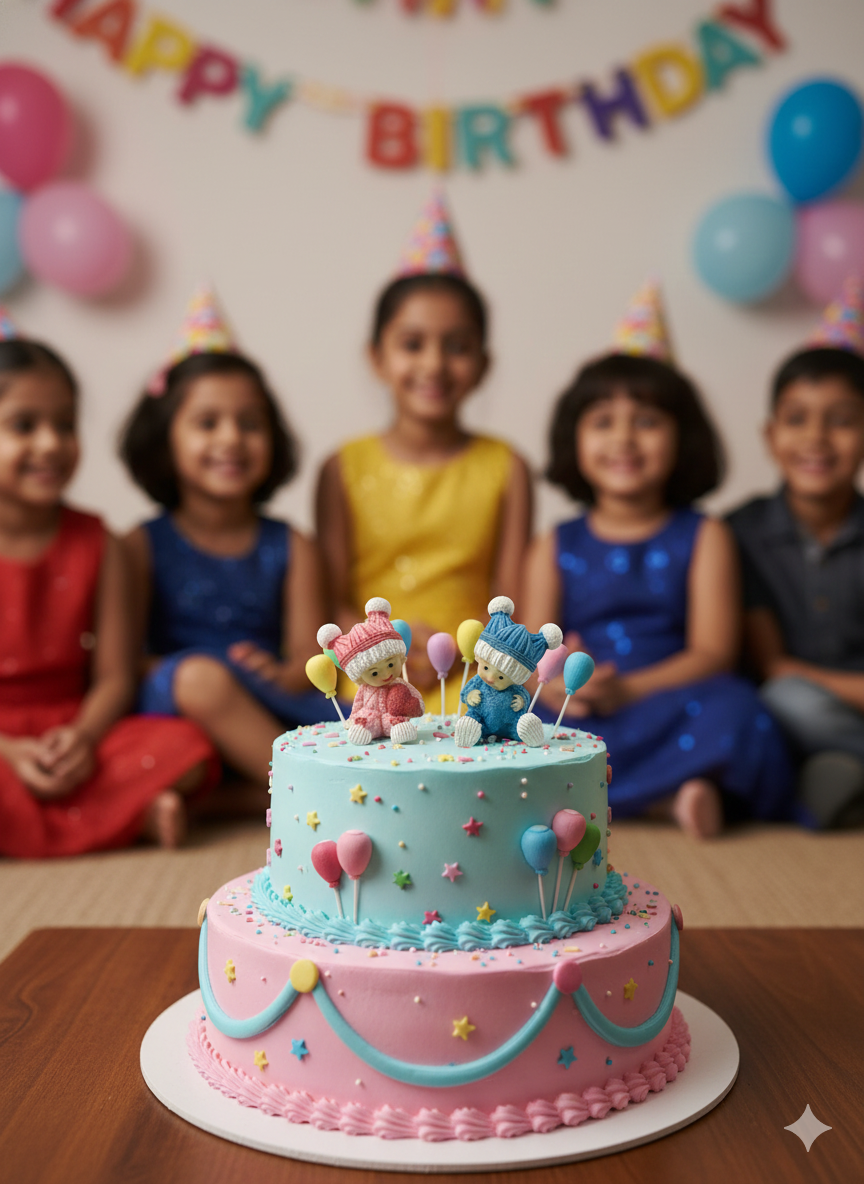 CAKE TOY STATUE  CUTE NEW BORN BOY  OR GIRL 1 PC (GIRL OR  BOY ONLY 1)