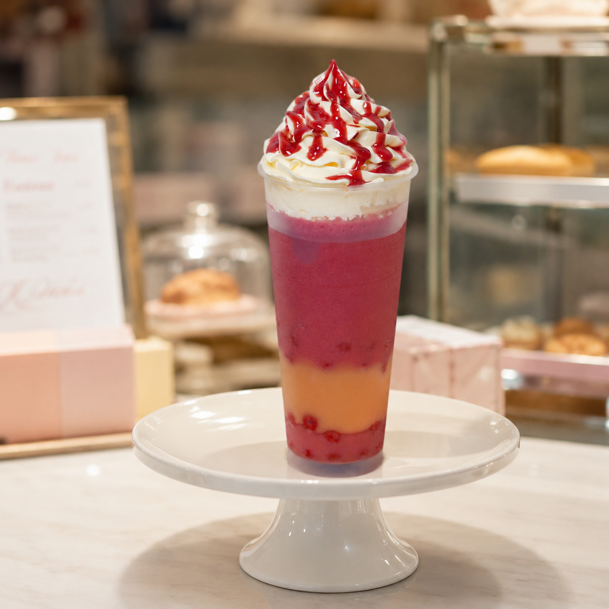 ARTIFICIAL FOOD DUMMY STRAWBERRY SMOOTHIE (1 PC) 13606 2074-11