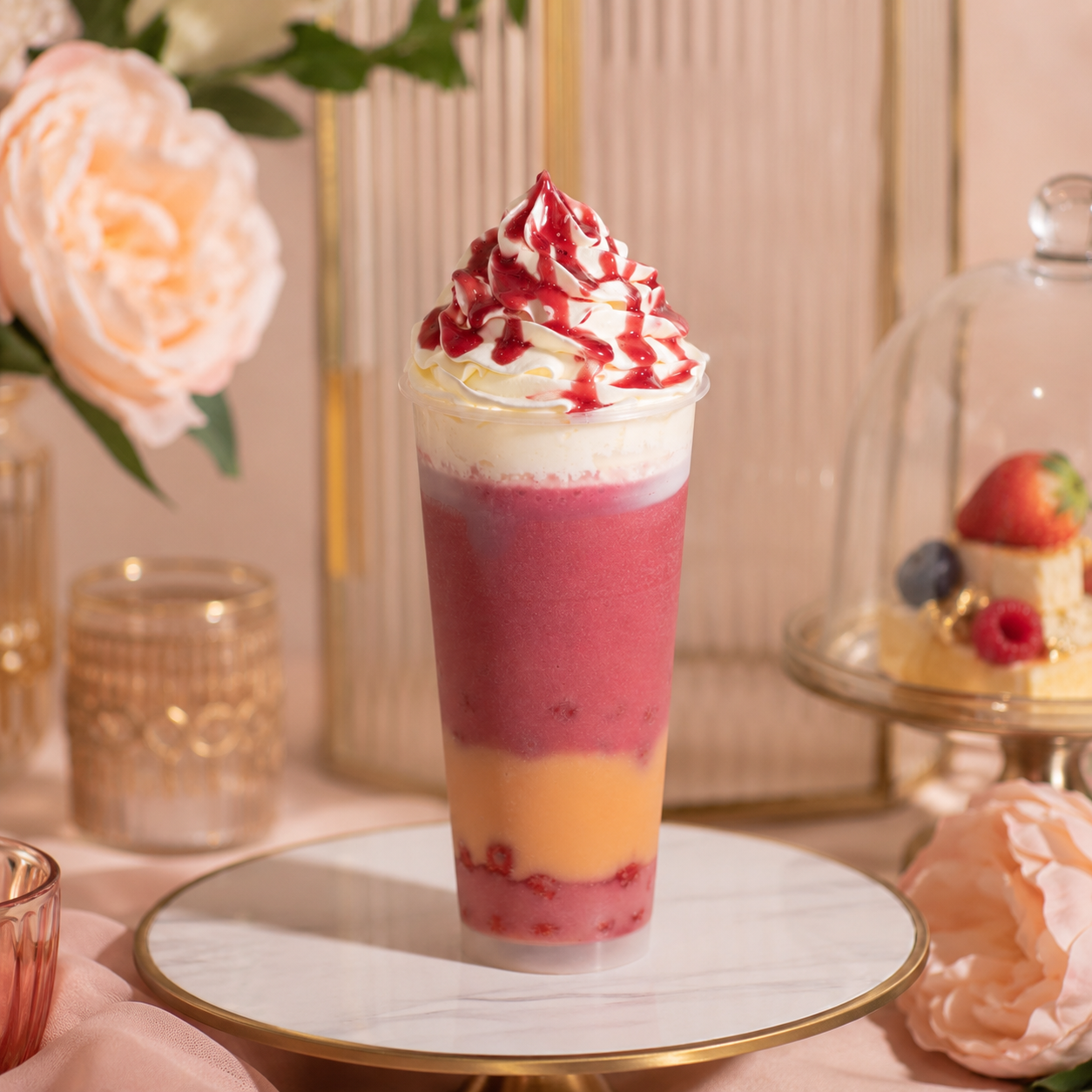 ARTIFICIAL FOOD DUMMY STRAWBERRY SMOOTHIE (1 PC) 13606 2074-11