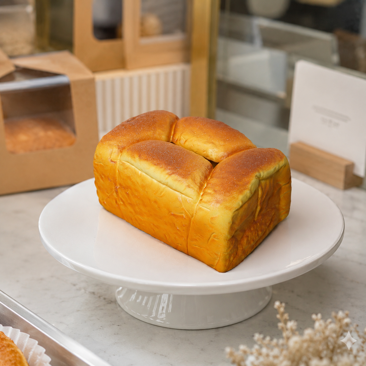 ARTIFICIAL FOOD DUMMY BREAD  NAPKIN BOX (1 PC) 13608 2074-12