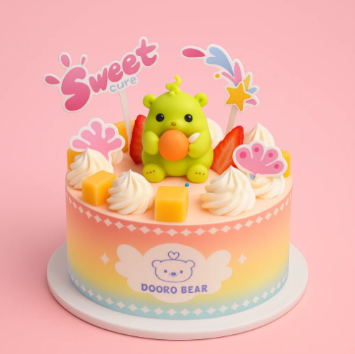 DOORO BEAR RAINBOW CAKE ACCESSORIES (13407)