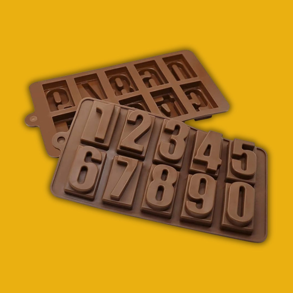 Number 0–9 Chocolate Mould (Set of 3 PCS)  CP/024