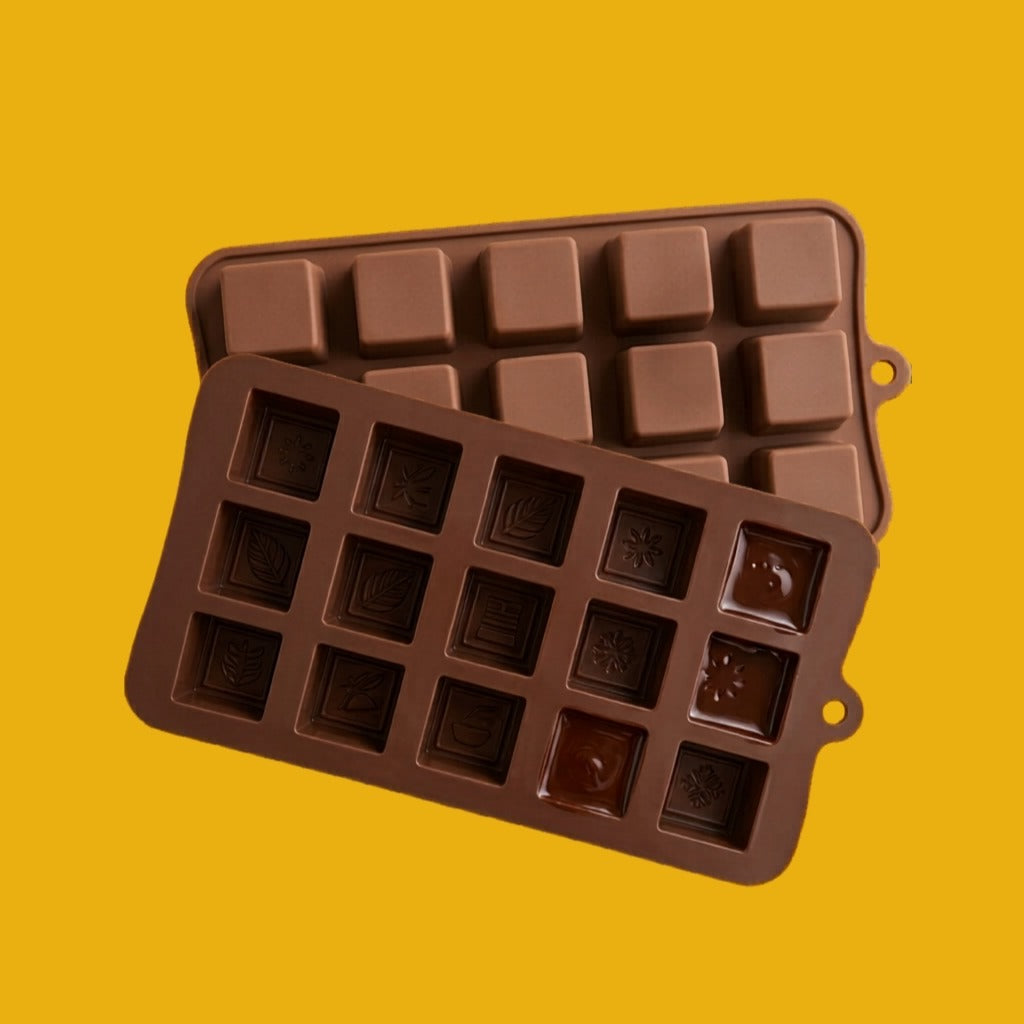 Square Cube Chocolate Mould (Set of 3 PCS)