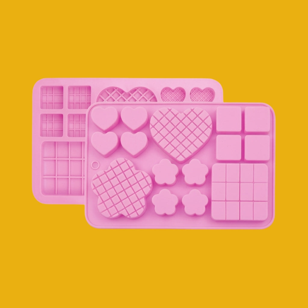 Assorted Flower, Heart, Mini, Small Cadbury Chocolate Mould (Set of 3 PCS)
