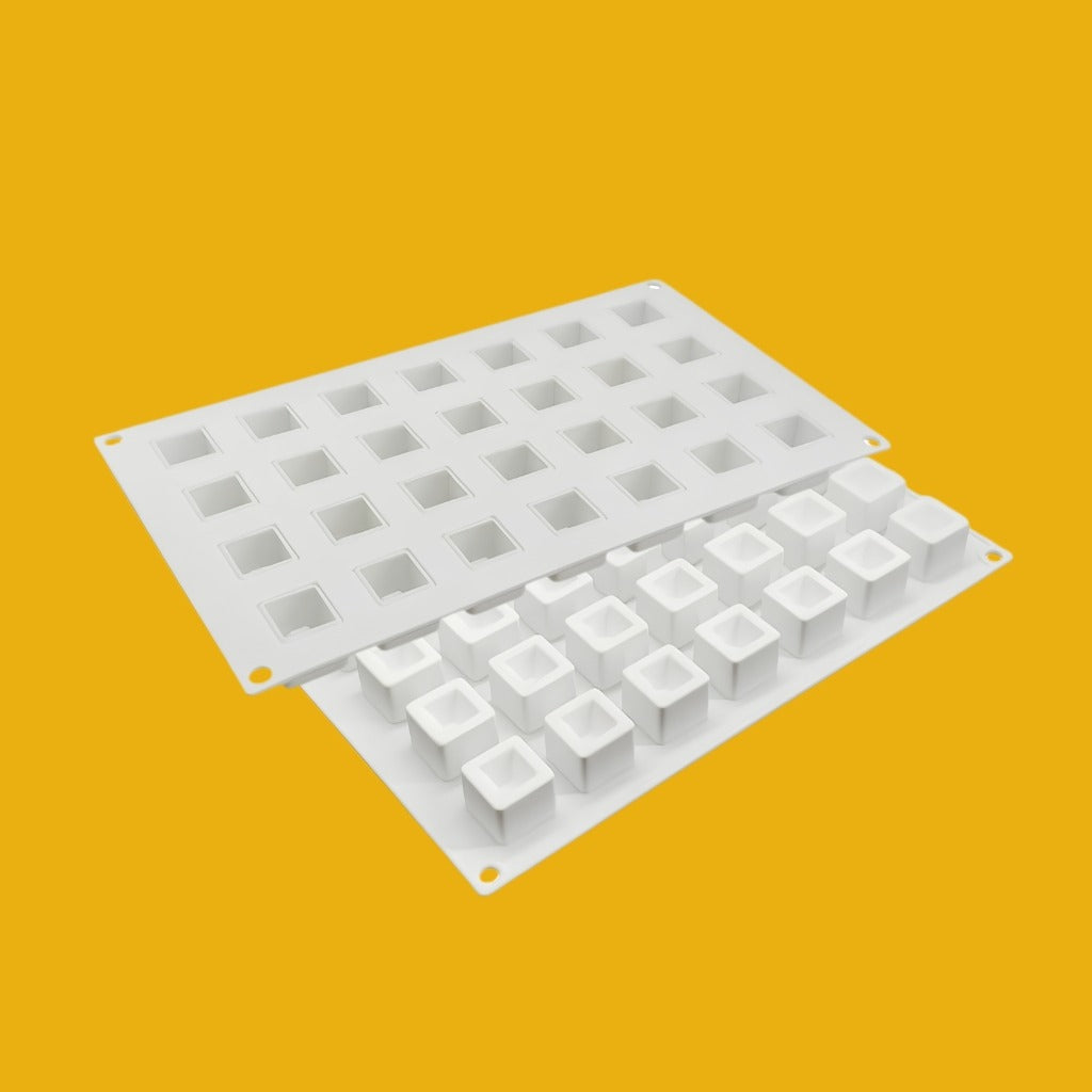 Square Cube – 35 Chocolate Mould (Set of 3 PCS)  CP/052