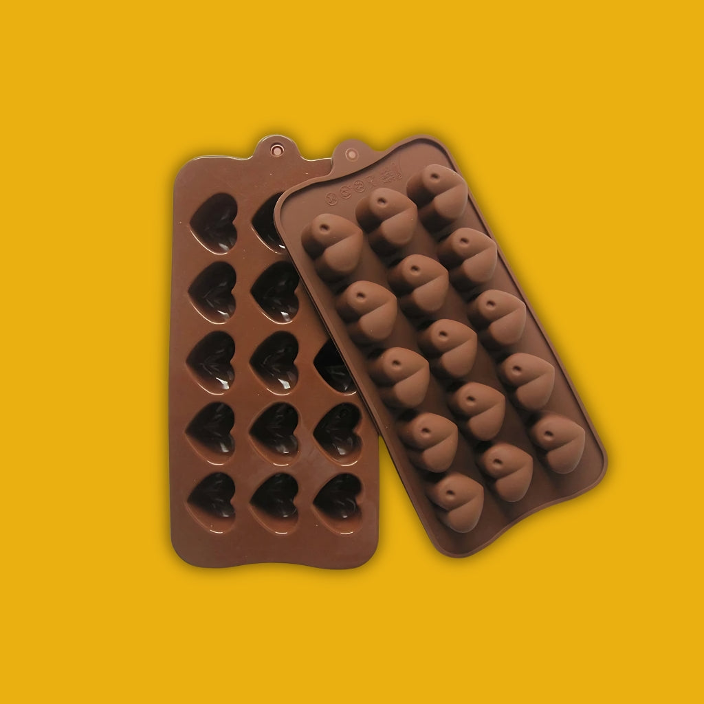 Classic Heart – 15 Chocolate Mould (Set of 3 PCS)