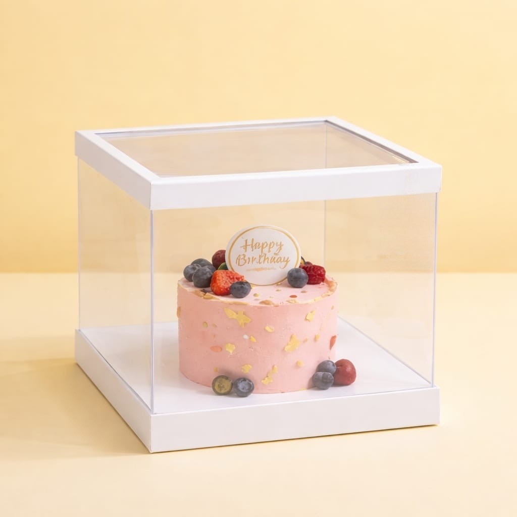 Transparent  Cake Box (9x9x6" Set of 3 Pcs)