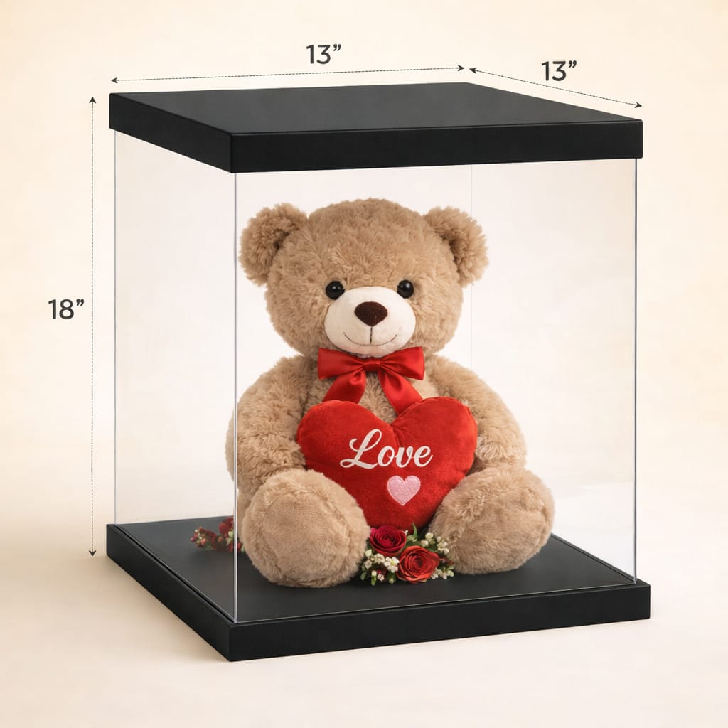 Black Transparent Box  (13x13x18" Set of 3 PCS )