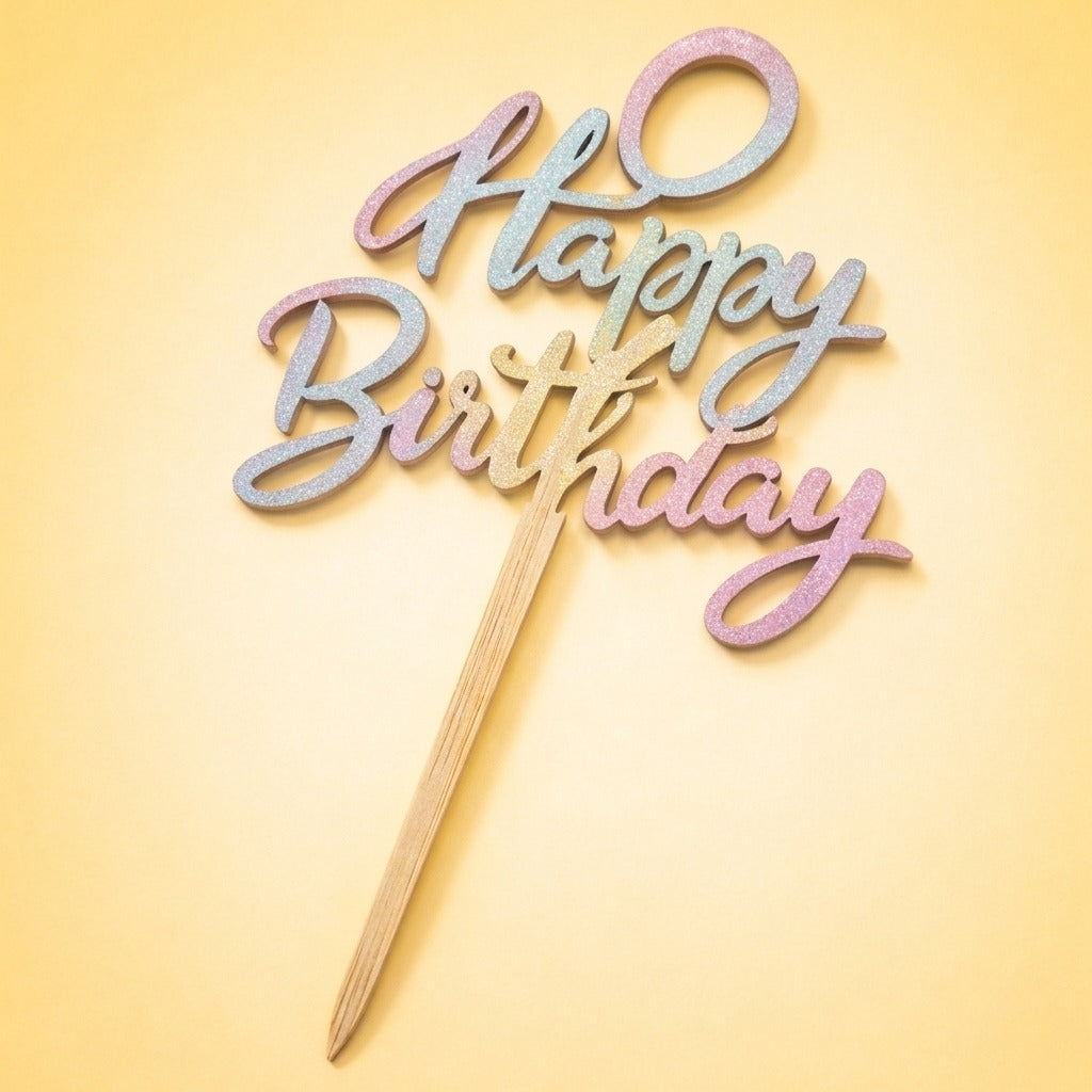 Happy Birthday Cake Topper (Set of 5 pcs)