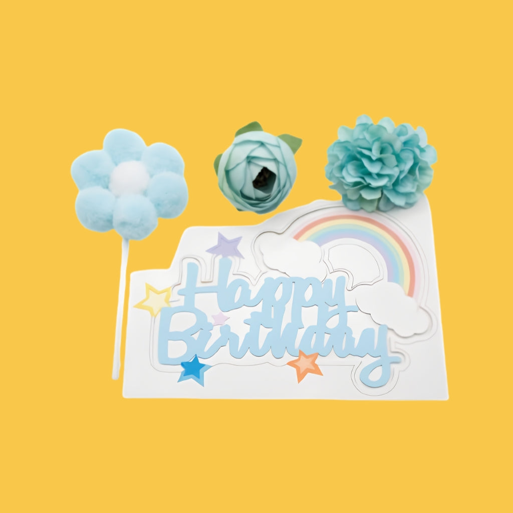 Racing Car Cake Topper Accessories (Set of 2 pcs)