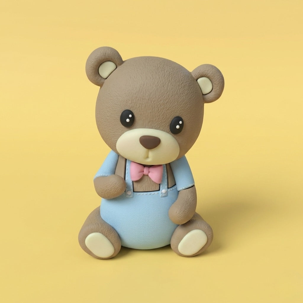 Baby Teddy Bear Cake Topper Accessories (Set of 1 pcs)