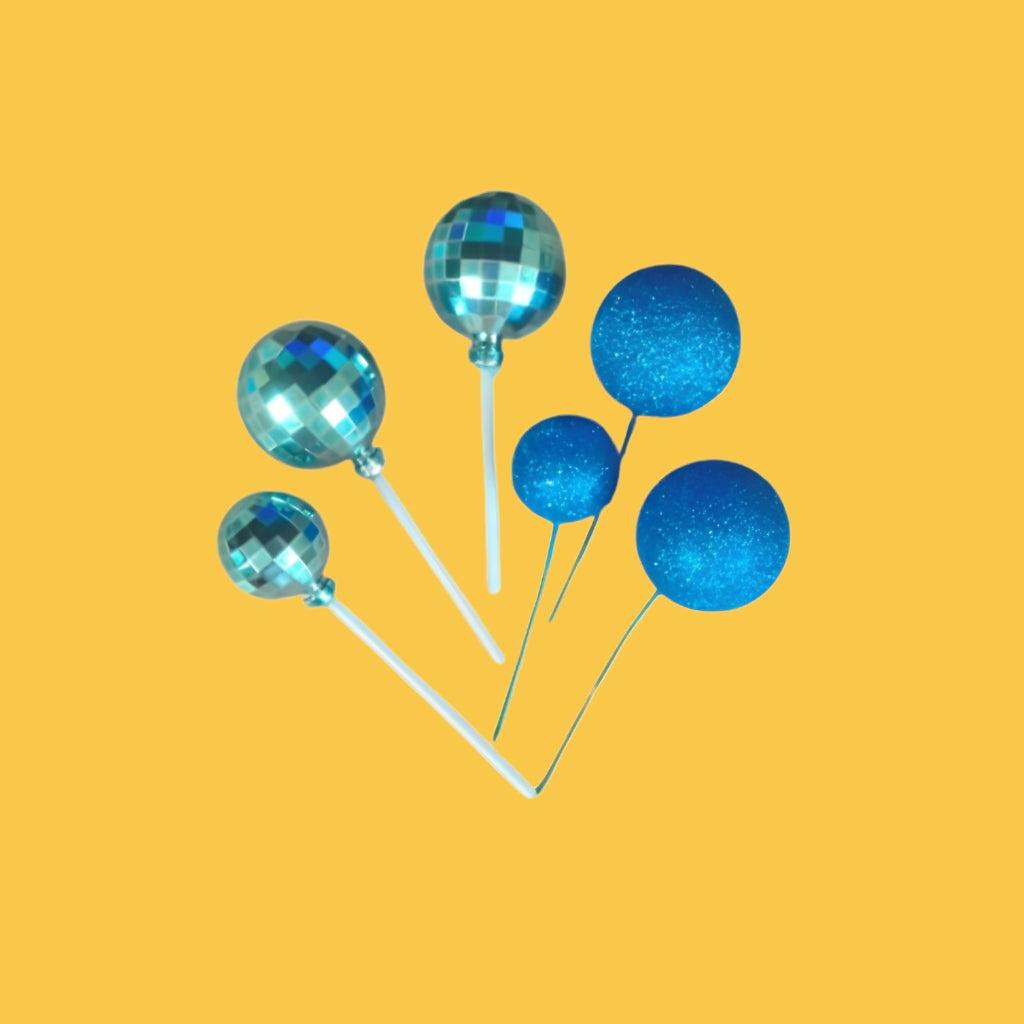 Blue Doll Cake Topper Accessories (Set of 2 pcs)