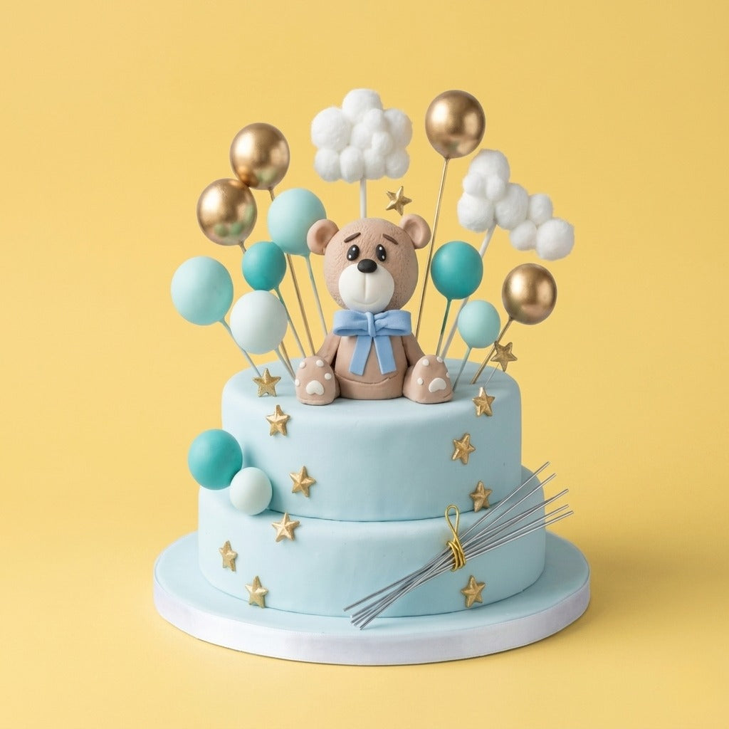 HavagdTM Teddy Bear Cake Topper Accessories (1 pc)
