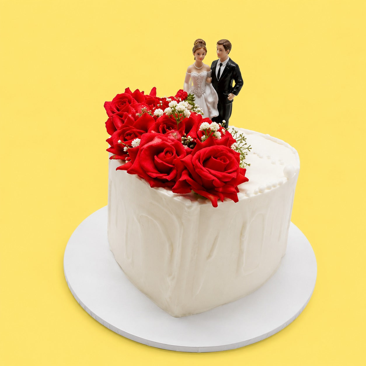 COUPLE HEART  DUMMY CAKE