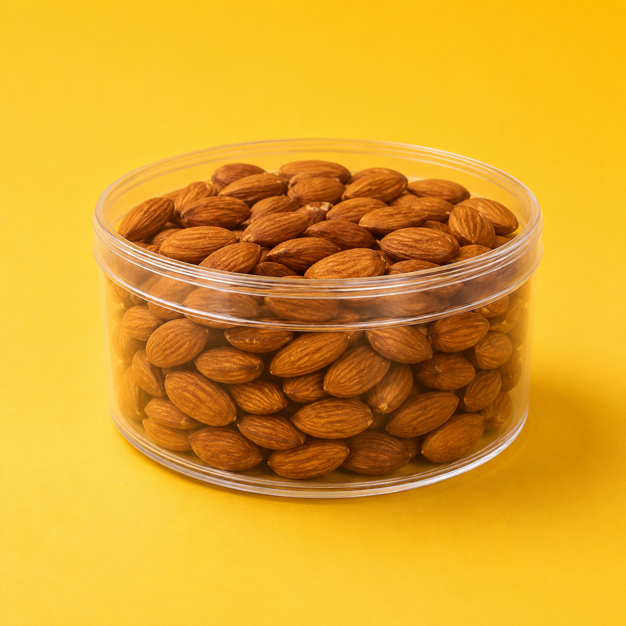 ACRYLIC STORAGE CONTAINER ROUND SHAPE 12*5.3 CM 380 GM (Set of 50 PCS) 12652
