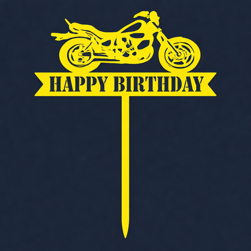 Happy Birthday Cake Topper H40 (Set of 10 PCS)
