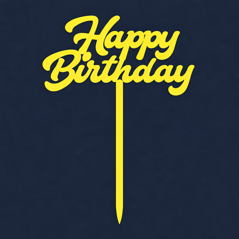 Happy Birthday Cake Topper H39 (Set of 10 PCS)